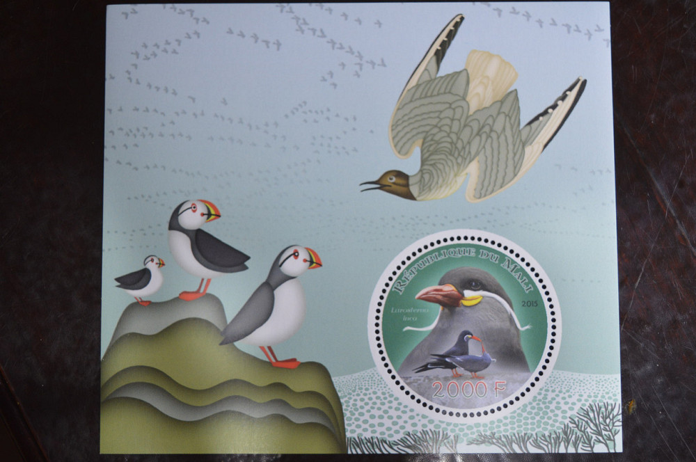 Мали. Марки. Фауна. Блок. 2015 год (В-3) Полтава - изображение 1