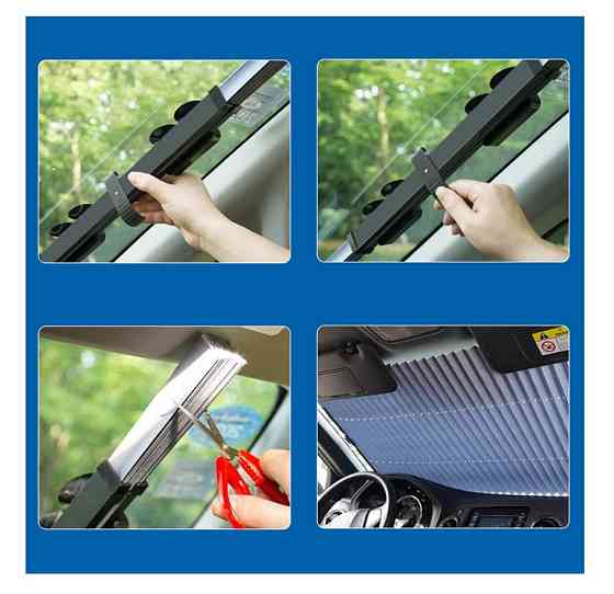 Шторка солнцезахисна &quot;гармошка&quot; 65х155см AF-15565 Вінниця