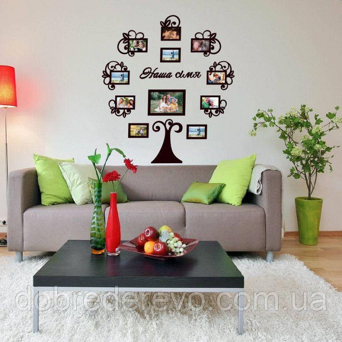 🌳Родовое дерево наша семья Ажур , дерево наша семья  на 11 фото рамок📷 Вижница - изображение 2