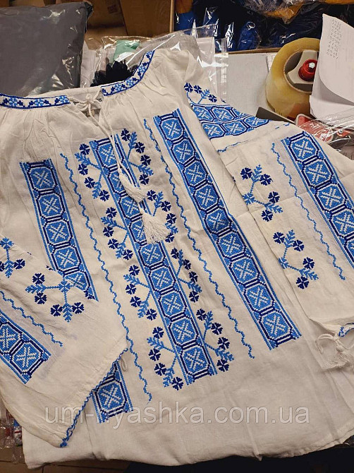 Жіноча лляна вишиванка "Сніжна" Кривий Ріг - фото 3