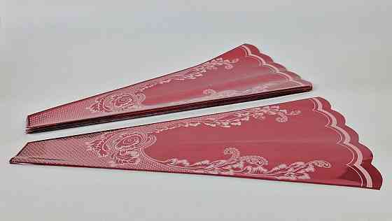 Конусне паковання під квіти h60/ 7низ/31верх метал червоний (100 шт.) візерунок130 (5) (100 шт.) Харків