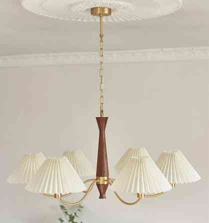 Люстра светодиодная потолочная 6912 Патриция (Золотистый) 6 плафонов Винница