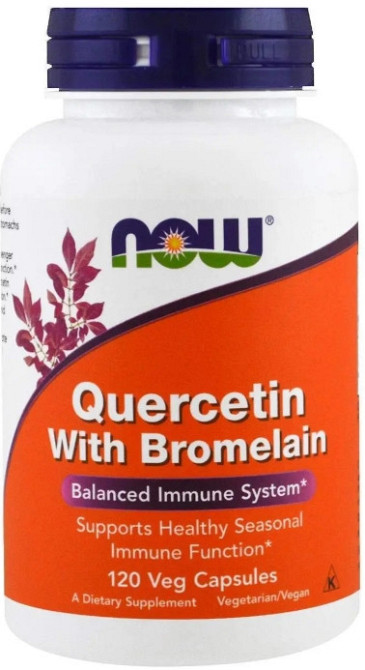 Кверцетин і бромелайн Now Foods Quercetin Bromelain 120 капс Київ - фото 1