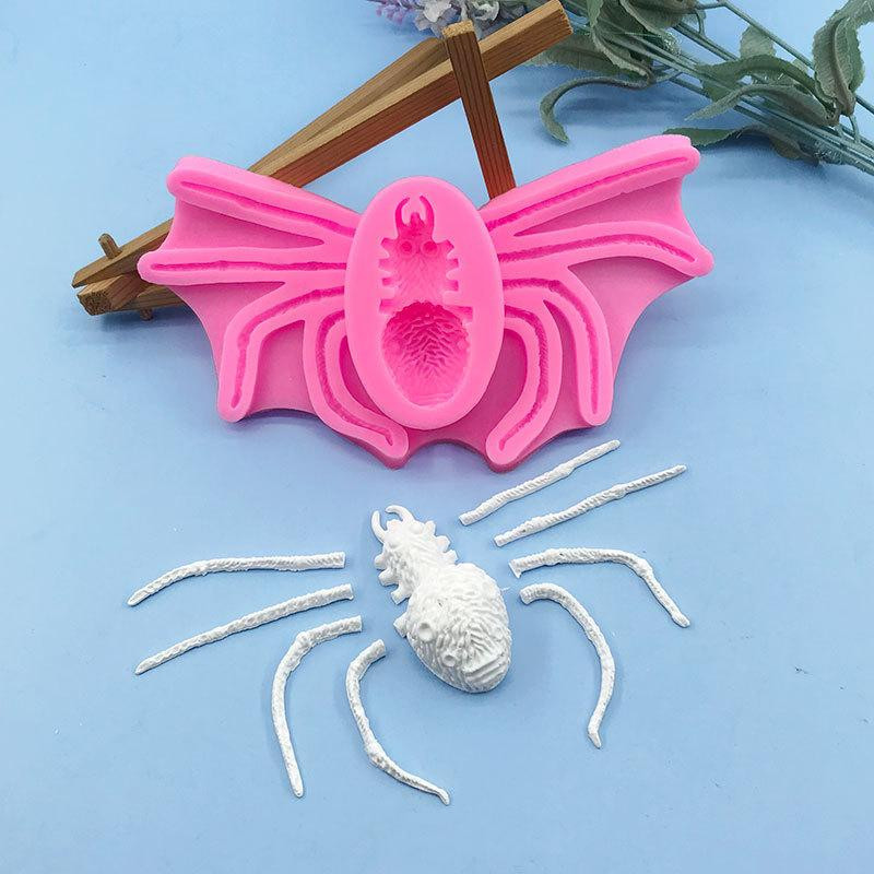 Молд силиконовый Паук 85 на 165 мм розовый Киев - изображение 5