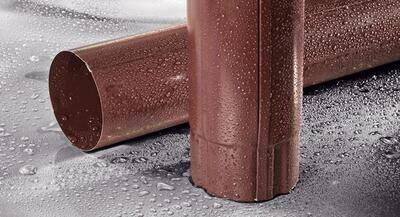 Труба водостічної системи Budmat Flamingo 125/90 Цегляний Київ - фото 1