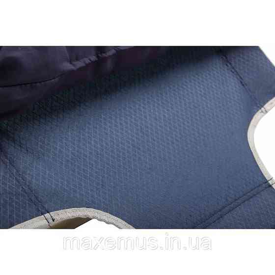 Раскладное кресло шезлонг туристический Bonro 178 см Садовый лежак пляжный шезлонг + подушка синий Мостиска