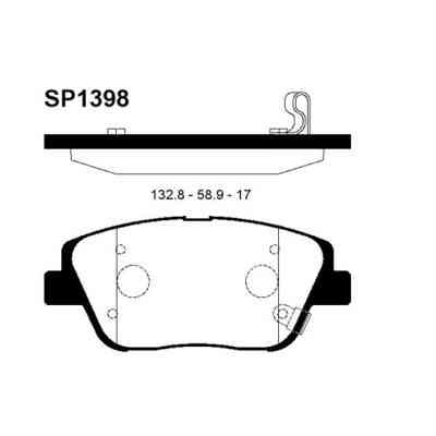 Гальмівні колодки HI-Q SP1398 Вінниця