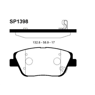 Гальмівні колодки HI-Q SP1398 Вінниця - фото 1
