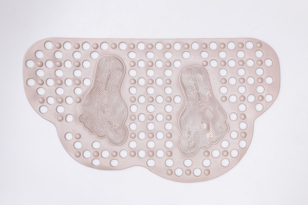 Протиковзкий коврик для душу 70x40 см, бежевий Київ - фото 1