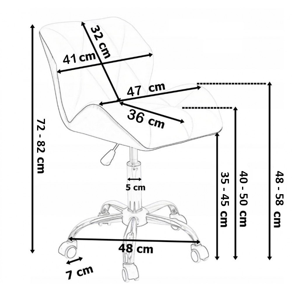 Кресло офисное компьютерное Bonro B-531 велюр рабочее для компьютера офиса дома Киев - изображение 8