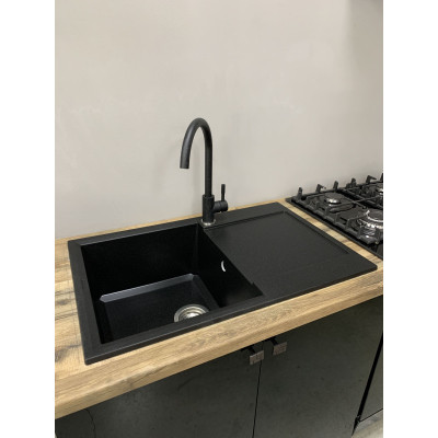 Мойка кухонная Adamant Horizon чорний (1824296101503) Вінниця - фото 2