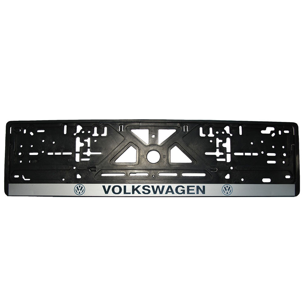 Рамка номерного знаку Volkswagen пластик чорна 1шт Київ - фото 1