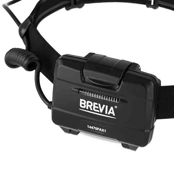 Ліхтар налобний Brevia 470Lm, 3xAA, IP64, заднє світло Львів