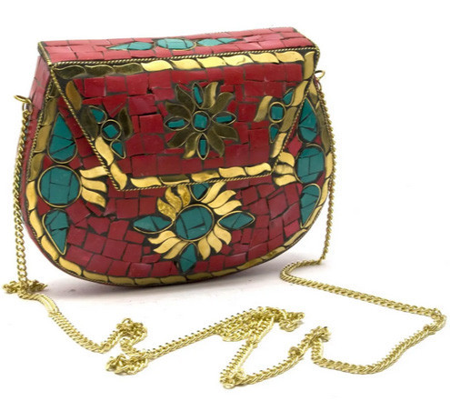 Сумочка міні жіноча з металу з камінням Київ - фото 1