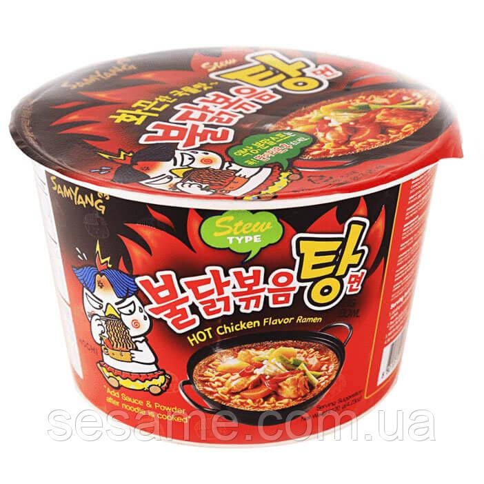 Суп рамен очень острый Бульдак со вкусом тушеной курицы в миске Samyang 120г Харьков - изображение 1