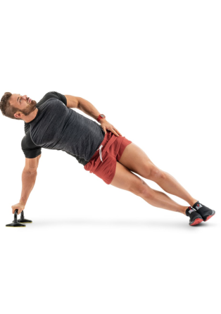 Упоры для отжиманий металлические HS-M020PU черно-желтые Киев