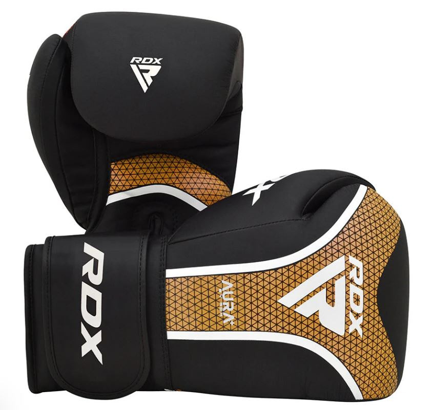 Боксерські рукавички RDX T17 Aura Black Gold 12 ун. Каменское - изображение 1