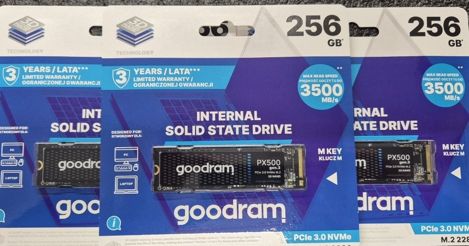 SSD диск Goodram PX500 256GB M.2 2280 PCIe 3.0 x4 NVMe. Київ - фото 1