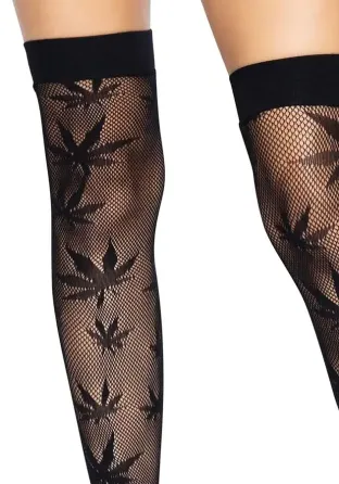 Панчохи Leg Avenue 420 Net thigh highs Black Львов