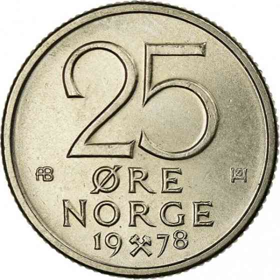 Норвегия 25 эре, 1974-1982 Норвегия.(БД) Полтава