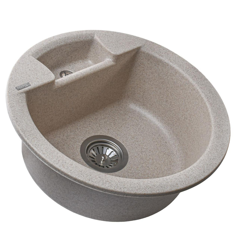 Гранітна мийка Globus Lux GURON мигдаль 480мм-А0008 (000009866) Київ - фото 3