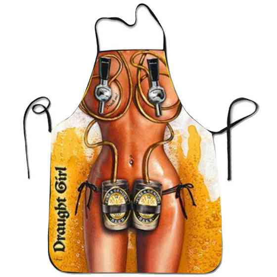 Фартух з приколом для жінок Draught girl 80 на 60 см різнобарвний Київ