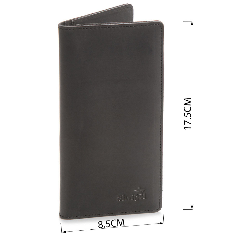 Гаманець з вінтажній шкіри Чорний (SHVIGEL) Київ - фото 7