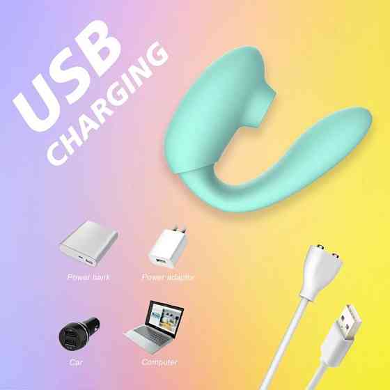 Вибратор двойной стимуляции Every Night Toys вакуум с эффектом посасывания и стимуляция точки G Sex Aura Киев