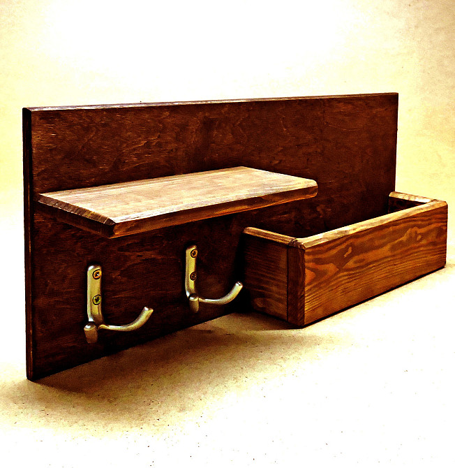 Ключниця дерев'яна "Конуї" латте Миколаїв - фото 1