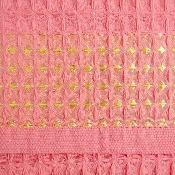Полотенце вафельное GM Textile 40х60см 280г/м2 (Розовый) Сумы