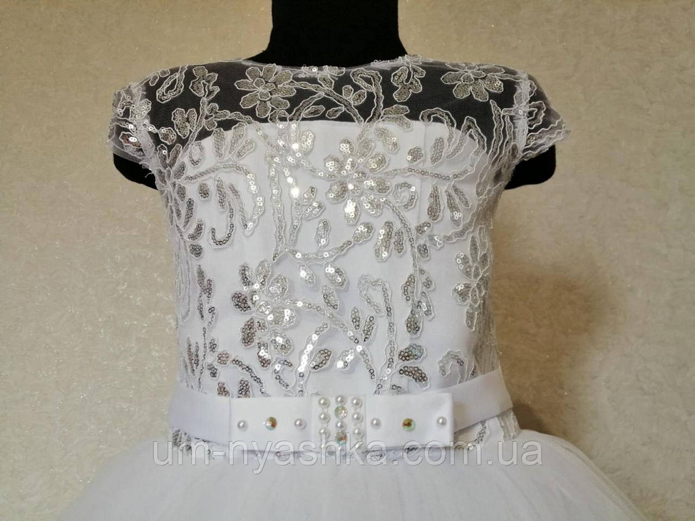 Дитяча біле плаття Глорія з паєтками Кривий Ріг - фото 7