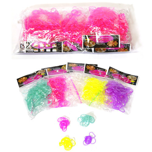 Гумки для плетіння браслетів кольорові 12 шт Київ - фото 1