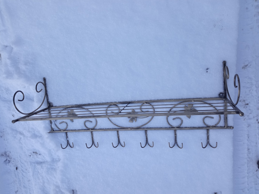 Вешалка кованая настенная большая M-082 для одежды Киев - изображение 4