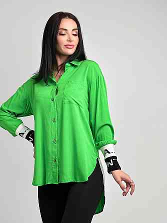 Удлиненная женская блузка 