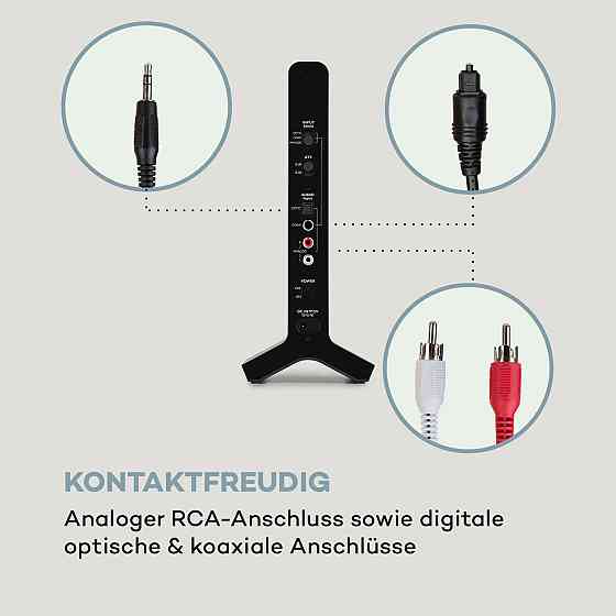 Бездротові навушники Silencium 20m 2.4GHz TV/HiFi/CD/MP3 акумулятор чорний (Німеччина, читати опис) Рівне