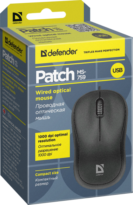 Миша Defender Patch MS-759 (52759) (6492192) Київ - фото 4