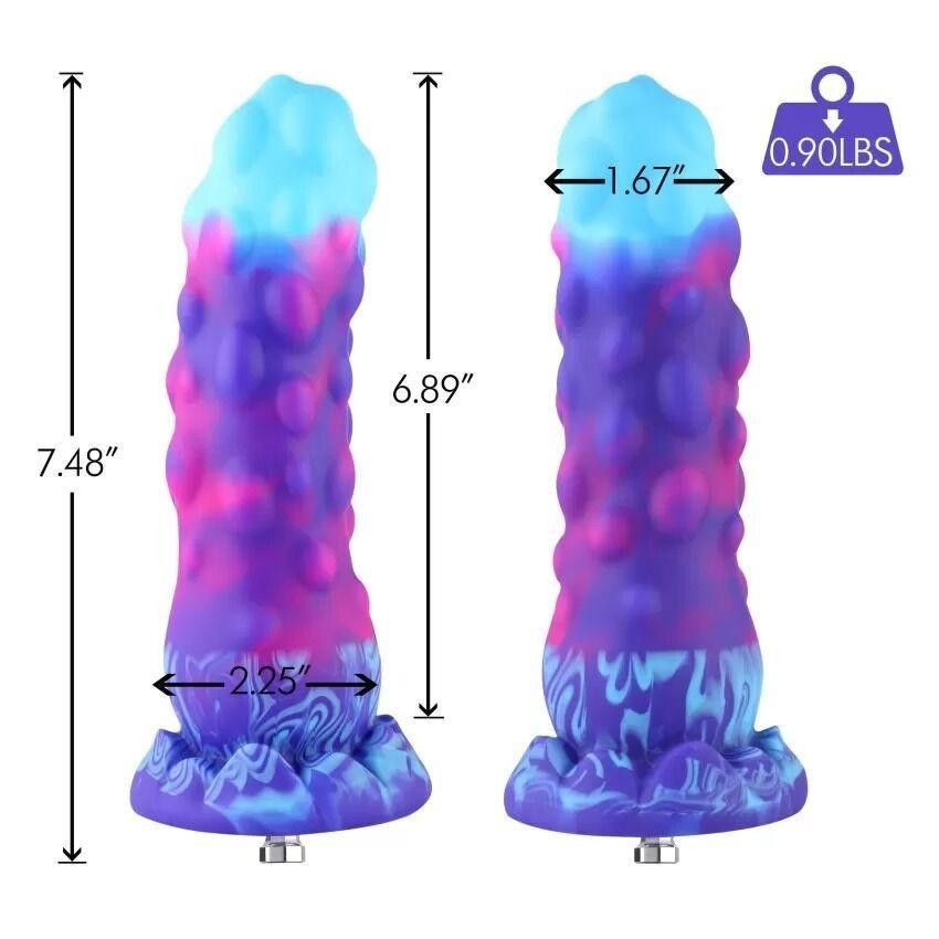 Фалоімітатор для секс-машин Hismith 7.48″ Silicone Dildo HSA138 Monster Series, система KlicLok Sex Aura Київ - фото 2