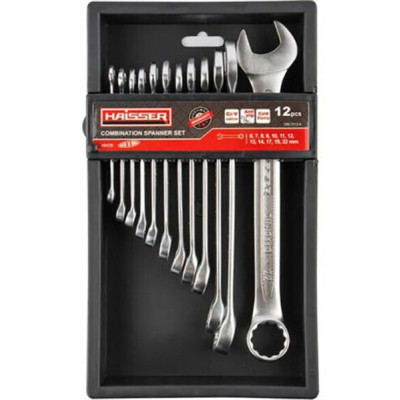 Ключ HAISSER ключів комбінованих 12 шт. CRV Cold Stamped 48428 (97386) Вінниця - фото 1