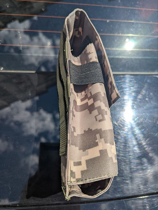 Підсумок під АК одинарний на 2 магазини, для РПС, кольору: Хижак, Олива, Піксель (виробник) "Kremina Днепр - изображение 3