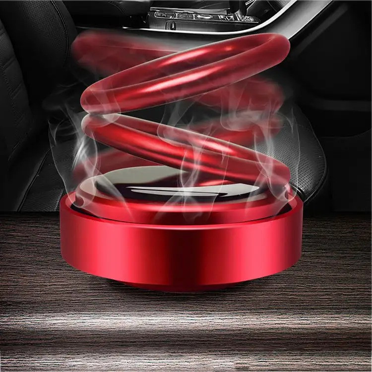 Ароматизатор у машину освіжувач повітря дифузор «Кільця левітації» на сонячній батареї, колір червоний Кам'янець-Подільський - фото 7