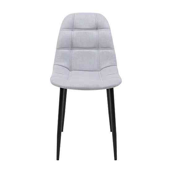 Стілець крісло м'який SplitDesign U Sorrento 23 чорні ніжки Світло-сірий Київ