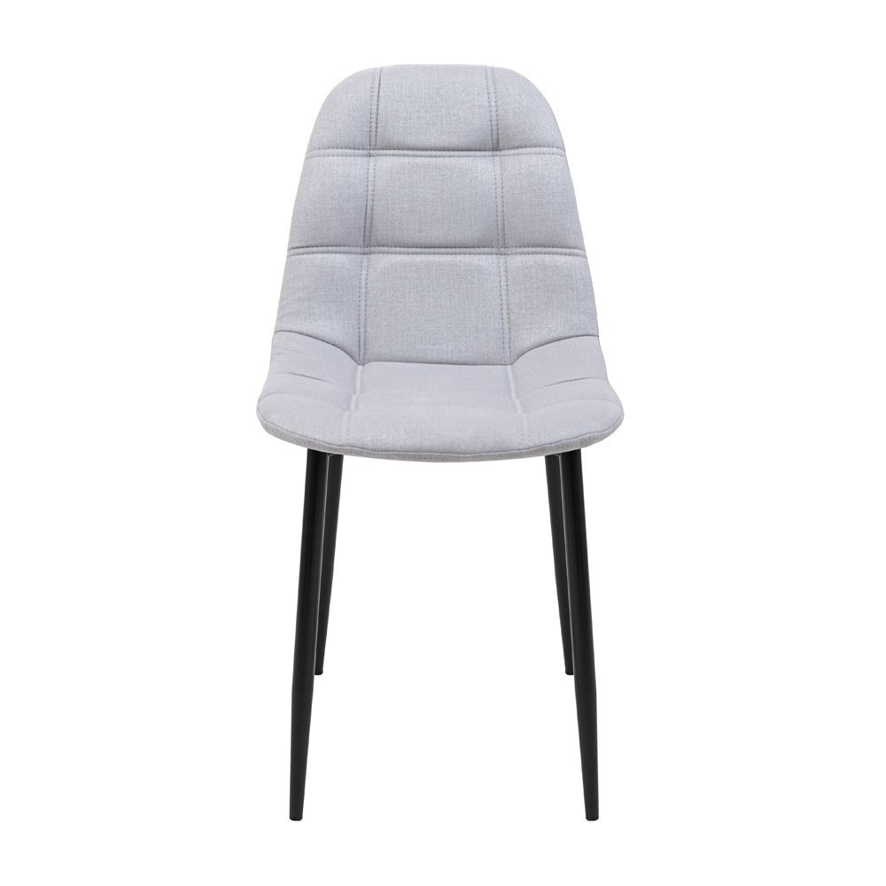 Стул кресло мягкий SplitDesign U Sorrento 23 черные ножки Светло-серый Киев - изображение 2