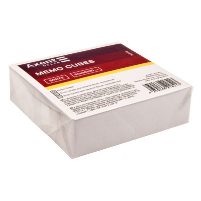 Папір для нотаток Delta by Axent білий 90Х90Х30мм, glued (D8004) Вінниця - фото 1