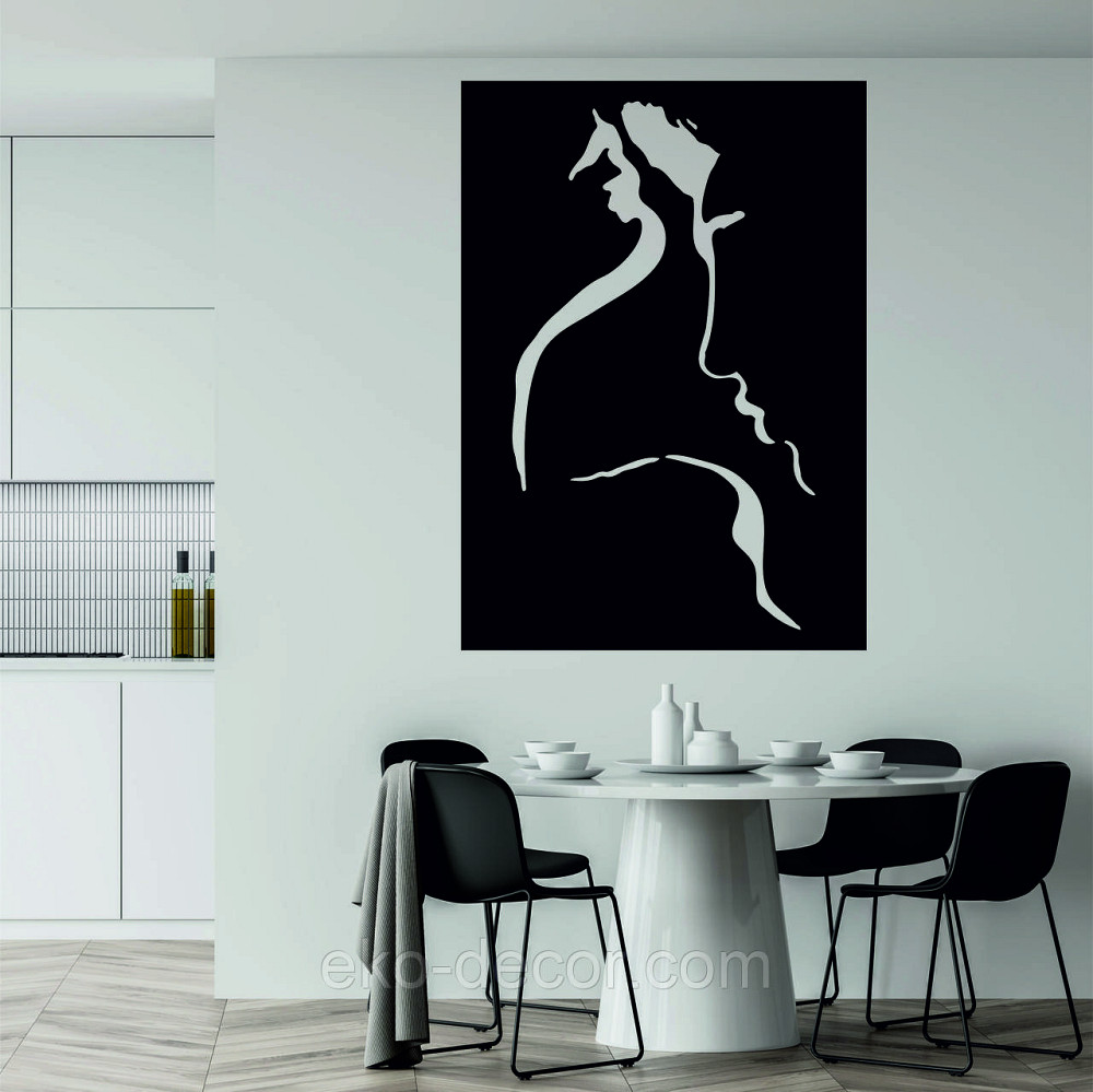 Декоративное настенное Панно «Силуэт пары», Декор на стену Киев - изображение 4