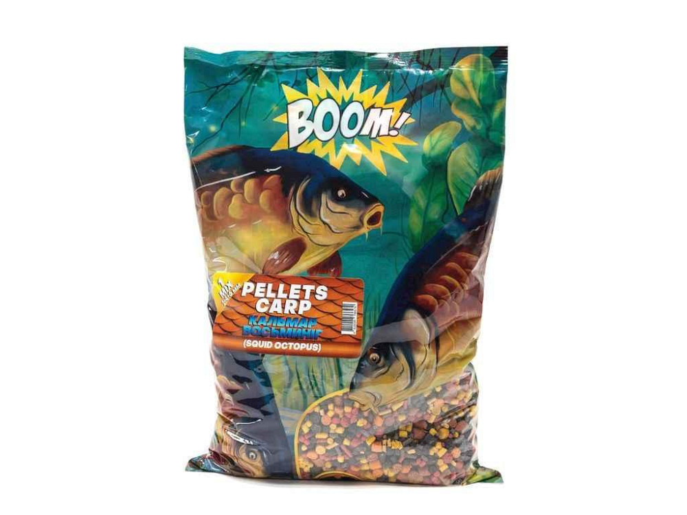 Приманка в гранулах Pellets Кальмар-Восьминог 4-22мм 1кТПед Микс ТМ BOOM Киев - изображение 1