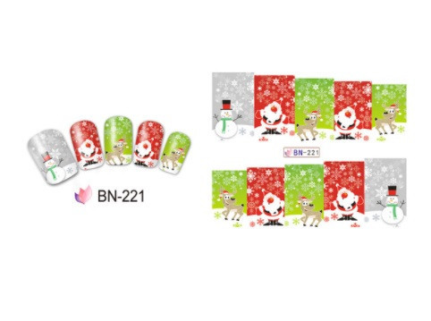 Слайдеры для ногтей рождественские, размер стикера 6*5см, инструкция по применению есть в описании Киев - изображение 1