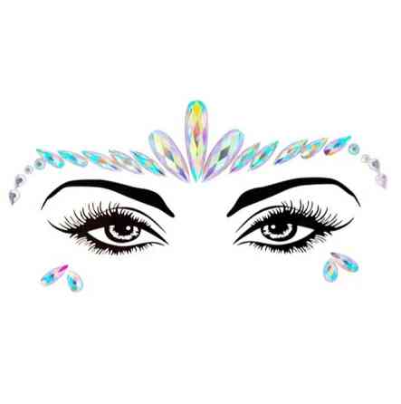 Стрази на обличчя декоративні one size різнобарвний Київ