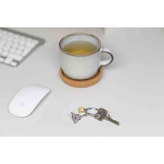 Брелок для ключів Troika Yoga з 2 підвісками (метал) Сріблястий Вінниця