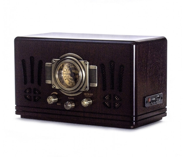 Ретро радіо програвач Daklin Де Голль AM/FM,MP3/ USB/ SD дерево Горіх (RP-057) Вінниця - фото 5