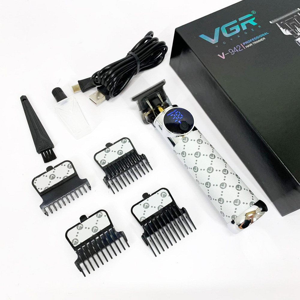 Машинка для окантовки акумуляторна VGR V-942, Класна машинка для стрижки волосся, Тример бездротовий OT-19 Івано-Франківськ - фото 10